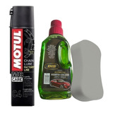 Motul C4 Lubricante De Cadenas + Shampoo