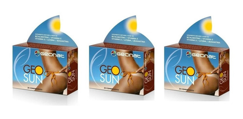 Autobronceante Pastillas Bronceador Geosun X3 Provefarma