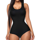 Body Con Cuello En V Para Mujer Con Control De Barriga