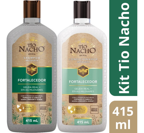 Kit Shampoo E Cond. Fortalecedor Ervas Milenares 415ml