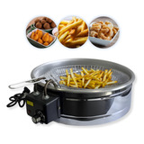 Fritadeira Elétrica Inox Tacho Fritura Óleo 5l C/ Termostato