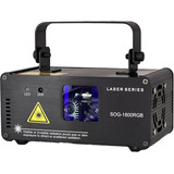 Laser Colorido Festa Holografico Rgb 1800 Sensor Som Dmx