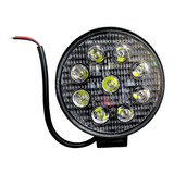 Faro Led 9 Auxiliar Redondo 27w Camión Agro 4x4  