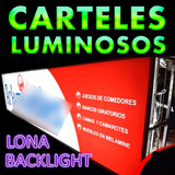 Lona Backlight 330x70 Carteles Luminosos Comercios Negocios