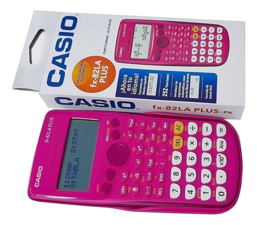 Calculadora Científica Casio Pink Fx-82la Plus-rosada X1 Und