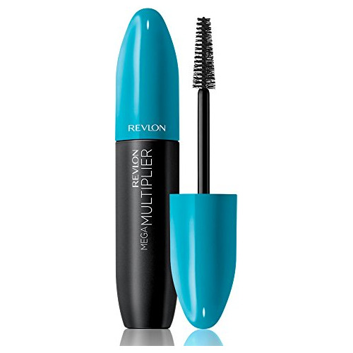 Máscara Revlon Mega Multiplier, Black Black, 0.28 Fluid