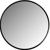 Espejo Vidrio Baño Circular 80 Marco Hierro Blanco Negro