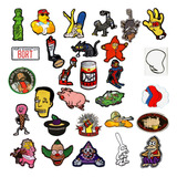 Parche Bordado Personajes Y Logos Los Simpsons X Unidad Adr