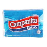 Campanita Pañuelos Descartables 6x10 Campanita Pockets En Bolsa X 6 Unidades