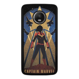 Funda Protector Para Motorola Moto Capitana Marvel Moda 1