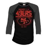 San Francisco 49ers Playera Manga 3/4 Para Hombre Y Mujer D4