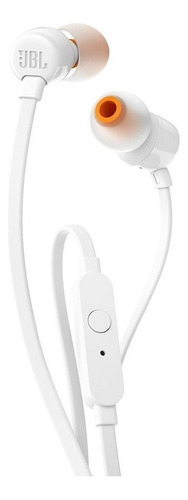 Fone De Ouvido Jbl Intra-auricular Com Fio Tune 110 Branco