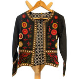 Saco Chaqueta Bordada Importada Boho Fiesta Tipo Rapsodia