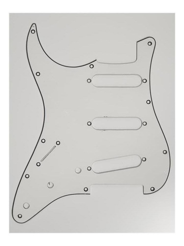 Pickguards Para Guitarra Stratocaster Colore Negro Y Blanco
