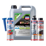 Pack 0w20 Oil Smoke Stop Fuel Protect Liqui Moly Con Regalo