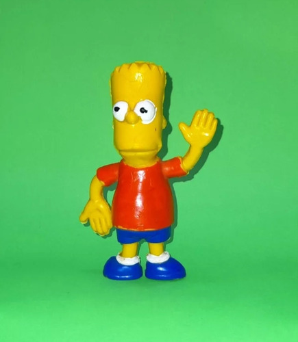 Muñecos Bart Simpson Nacional Años 90 Goma Maciza. Vintage