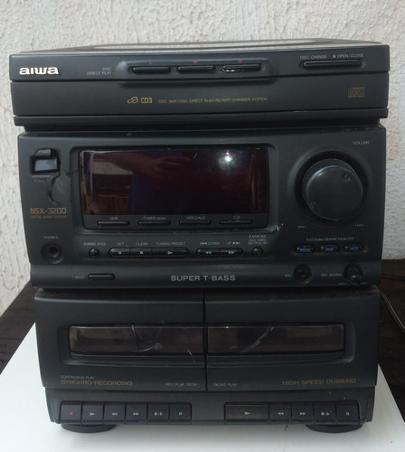 Aparelho De Som Aiwa Nsx 3200 - Não Funciona - Sem Caixas