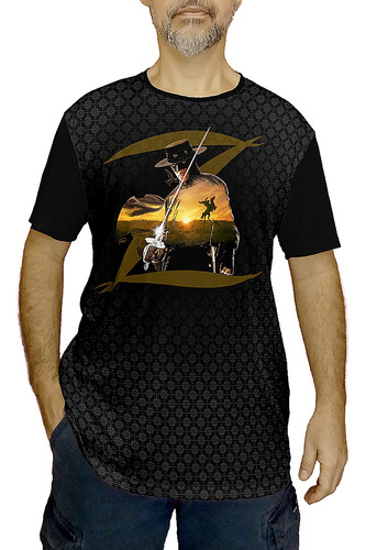 Camiseta Zorro Série De Tv Camisa Masculina E Blusa Feminina