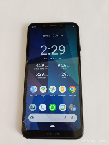 Motorola One Modelo Xt1941 - Android 10 - 4gb Ram - 64 Gb Memoria Incluye 32 Gb Sd