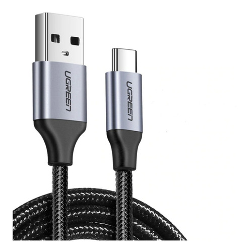 Ugreen Cable Usb Tipo C 1 Metro Carga Rápida Uso Rudo Nylon