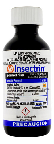 1 Litro Insectrin Insecticida Mosca, Alacranes Acaricida