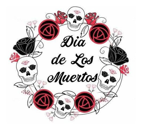 Dia De Los Muertos Imán Calaveras Y Rosas Decoraciones De Pu