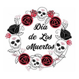 Dia De Los Muertos Imán Calaveras Y Rosas Decoraciones De Pu