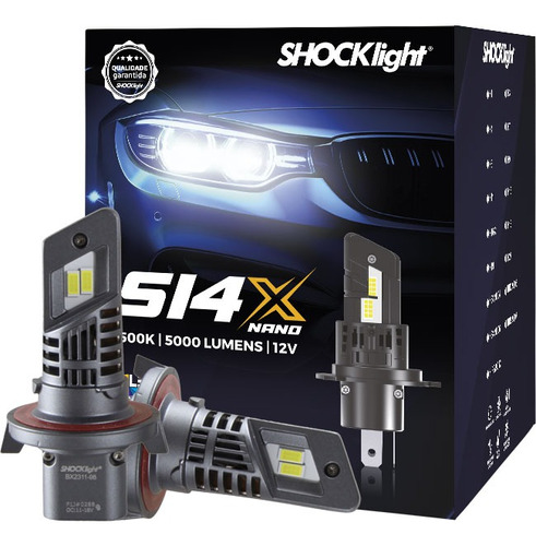 Lâmpada Led Shocklight S14x S14 X H13 Hb1 Hb5 6500k 5000lm