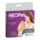 Frasco Antiparasitário Para Pulga Ourofino Neopet Para Gato 8kg