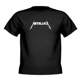 Remera Metallica Logo 100% Algodon Premium 24/1