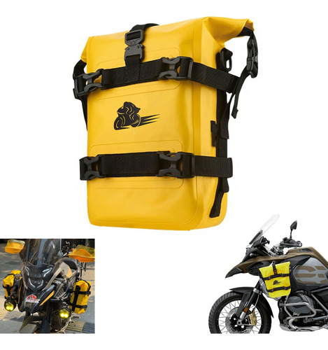 Bolsa De Parachoques Amarillo Impermeable Motos Para Bmw Gs