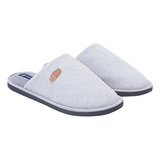 Pantuflas Hombre Waffle Poliéster Reciclado Gris Corona