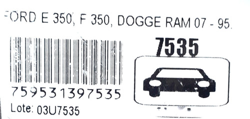 Pastillas Frenos Delantera Ford 350 F250 Dodge Ram 7535 Foto 4