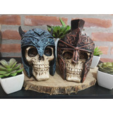 Calavera Craneo Duo Spartacus + Vikingo