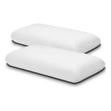 Combo X2 Almohadas Inteligentes Viscoelastica 60x35 + Fundas