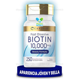 Carlyle Biotina 10000mcg 250 Tabletas De Disolución Rápida Sabor Sin Sabor