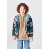 Jaqueta Puffer Hering Kids Com Zipe Dupla Face Infantil