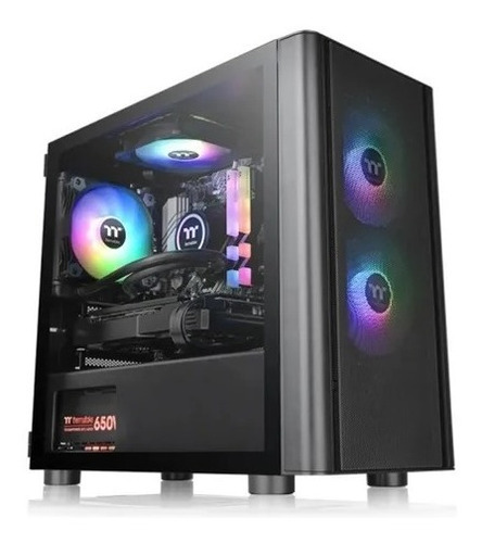 Gabinete Gamer Thermaltake V150 Tg Mesh Argb 3 Fan Mid Tower