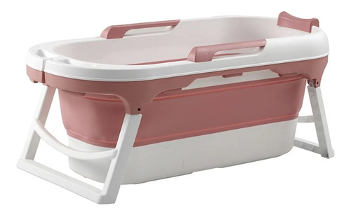 Banheira Spa Ofurô Dobrável Max Infantil Grande 180l Rosa