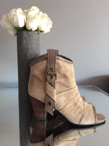 Po Botas Botines Café De Reno Nine West Vintage, Nro 40.