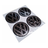 Calco Centro Llanta Volkswagen C/aro 49mm Plata- Negro