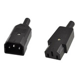 Par De Pluque Conector C13 Wd-09 Fêmea E C14 Wd-10 Macho