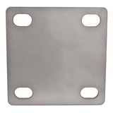 Flange Base Aço Inox 304 Quadrada Para Tubo 40x40 (14 Un)