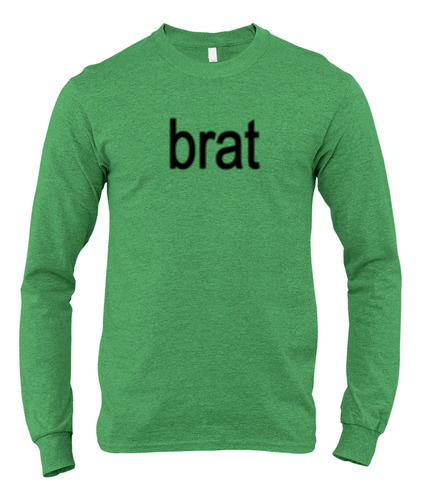 Playera Charli Xcx Brat Manga Larga Para Hombre