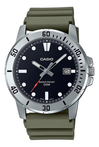 Relógio Casio Masculino Militar Verde Mtp-vd01-3evudf