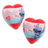 Disney Stitch Pack 2 Corazones Mini Figuras De San Valentín 