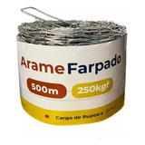 Arame Farpado 500m - Makrometal + Brinde 1kg De Grampo 