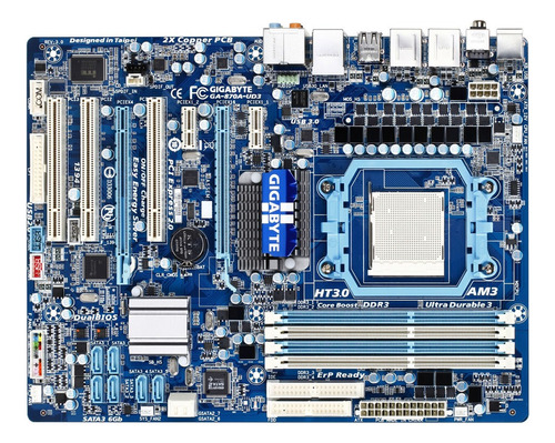 Mother Gigabyte 870a-usb3 Am3 Ddr3 Gamer Gama Alta !!