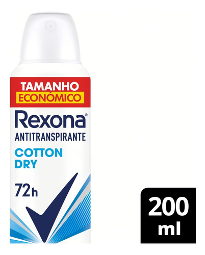 Kit C/15 Desodorante Rexona Aerosol Cotton Dry 200ml