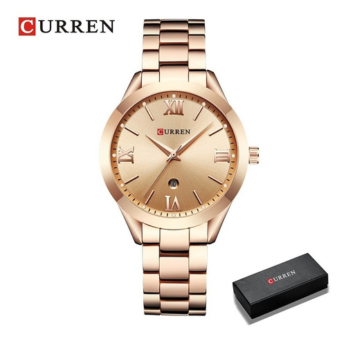 Reloj De Oro Curren Acero Pulsera Mujer Relojes Mujer